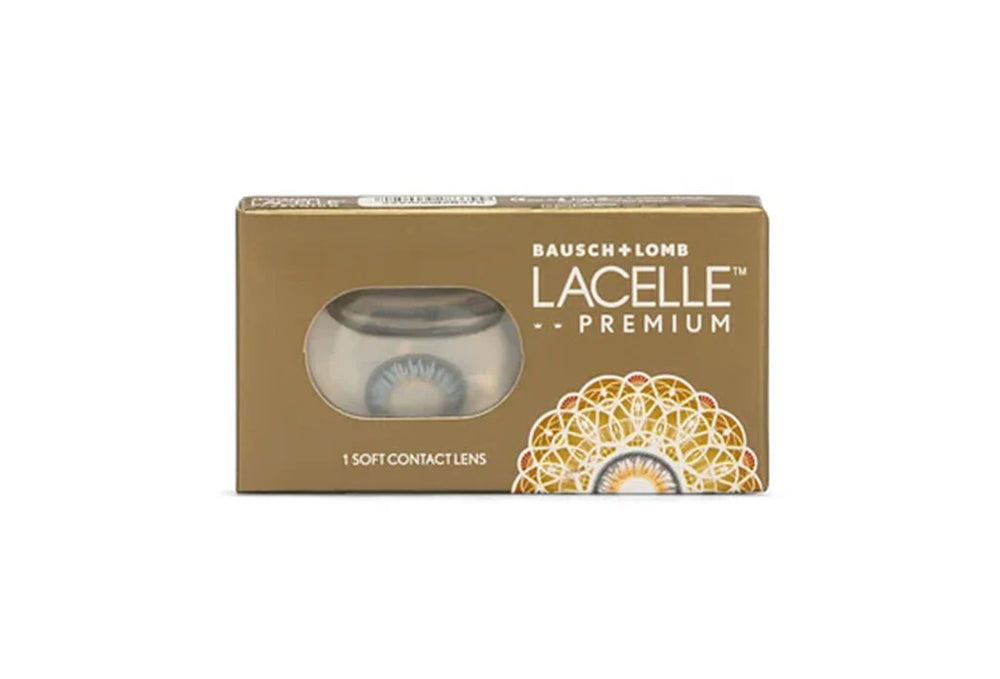 Bausch + Lomb Lacelle Premium Blue monthly colour contact lenses